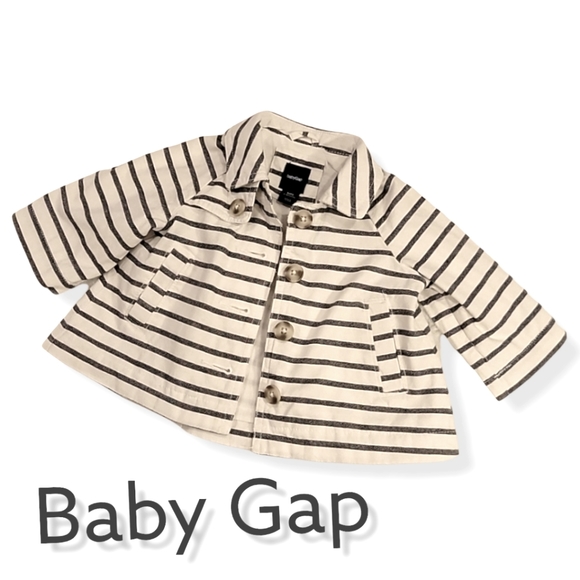 GAP Other - Baby Gap Striped Peacoat - 6-12mos